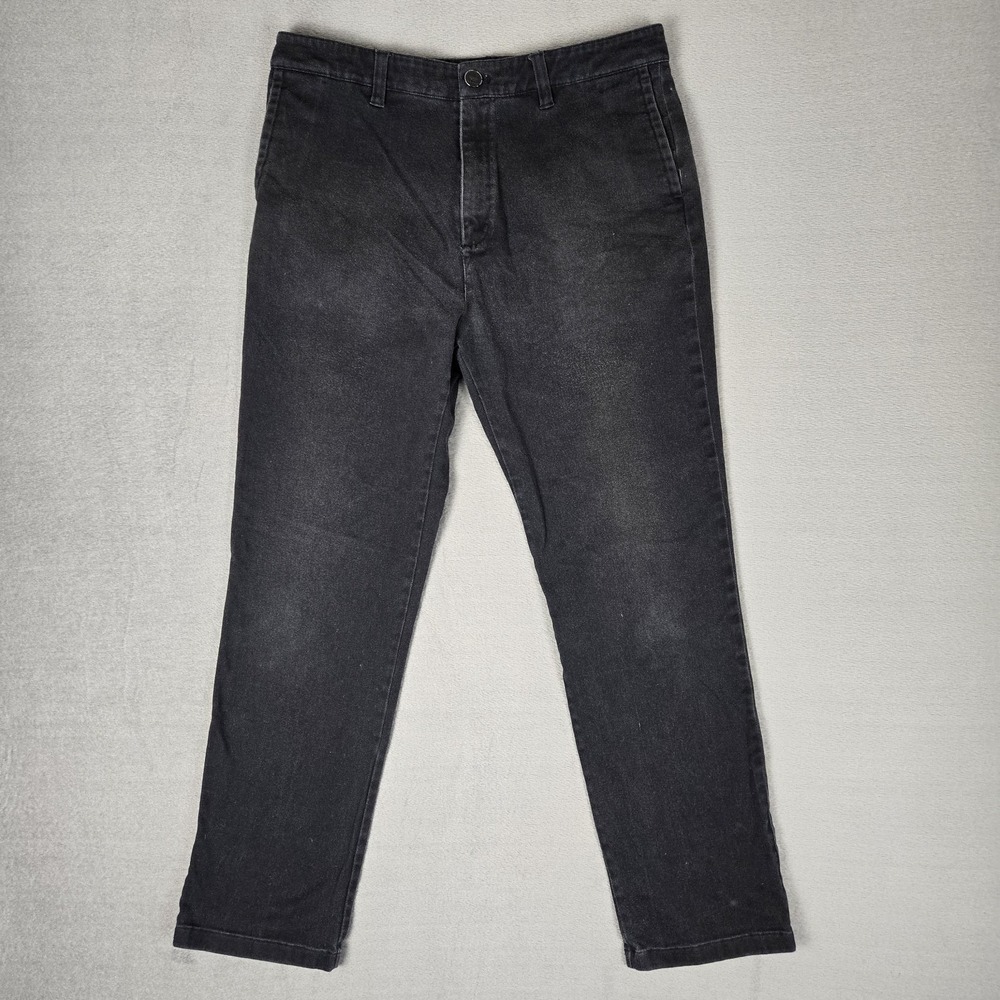 ADIDAS Pants Mens 31x32 Denim‎ Skateboarding SB Slim Fit Trousers Pockets Black